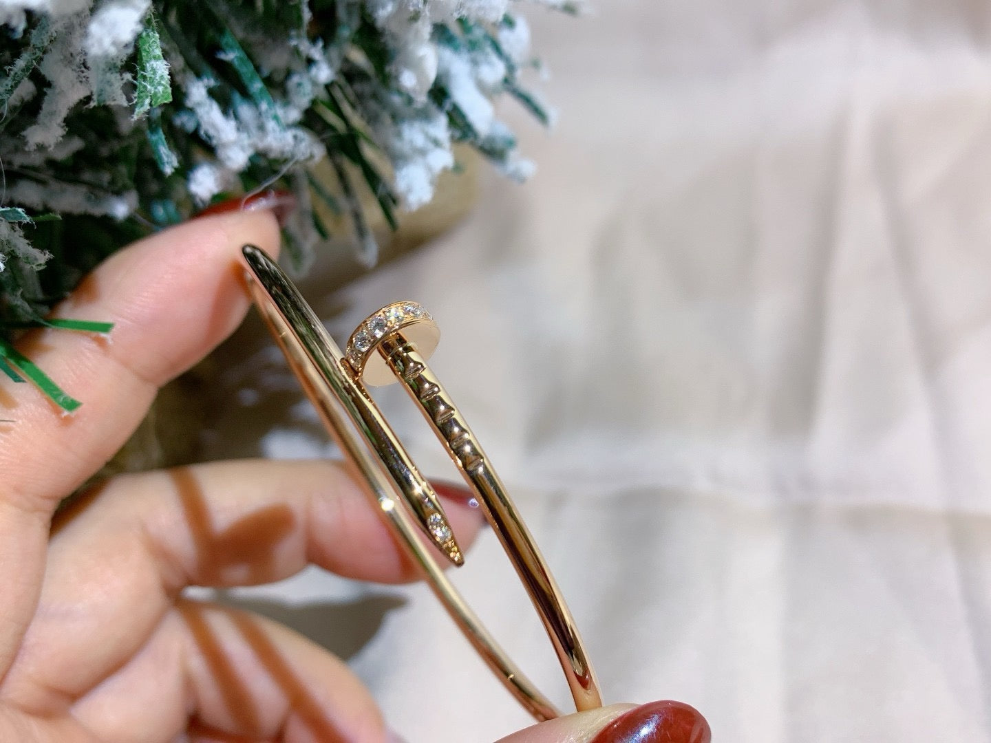 [Charm Aries Jewelry]JUSTE BRACELET 2.5MM DIAMONDS