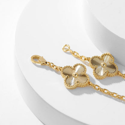[Charm Aries Jewelry]CLOVERS THE 10-MOTIFS LASER NECKLACE
