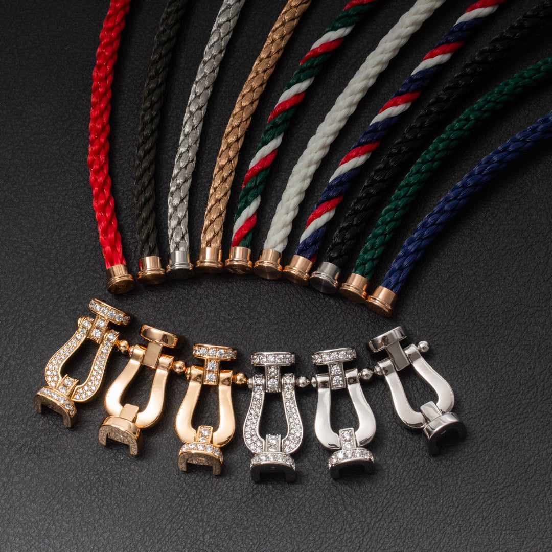 [Charm Aries Jewelry]FORCE LARGE HORSESHOE NO DIAMOND BRACELET GOLD