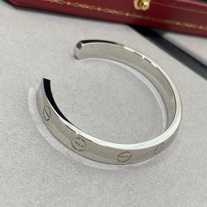 [Charm Aries Jewelry]LOVE BRACELET 6.1MM 1 DIAMOND OPEN CUFF
