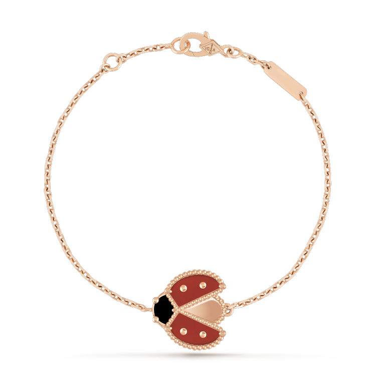 [Charm Aries Jewelry]LUCKY SPRING 1 MOTIF PINK GOLD BRACELET