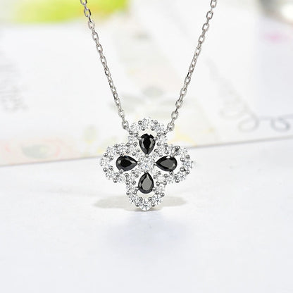 [Charm Aries Jewelry]LOOP NECKLACE FULL MOTIF DIAMOND 16MM MULTIPLE COLORS