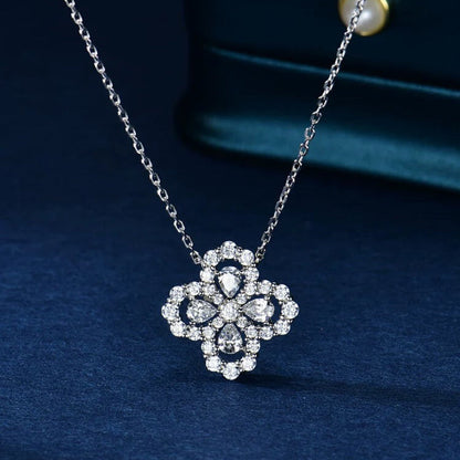 [Charm Aries Jewelry]LOOP NECKLACE FULL MOTIF DIAMOND 16MM MULTIPLE COLORS