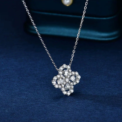 [Charm Aries Jewelry]LOOP NECKLACE FULL MOTIF DIAMOND 16MM MULTIPLE COLORS