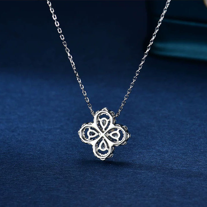 [Charm Aries Jewelry]LOOP NECKLACE FULL MOTIF DIAMOND 16MM MULTIPLE COLORS