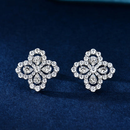 [Charm Aries Jewelry]LOOP EARRINGS FULL MOTIF DIAMOND 16MM