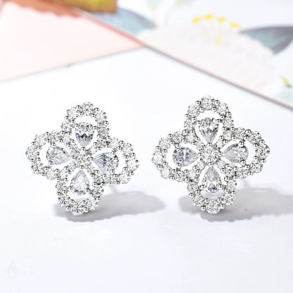 [Charm Aries Jewelry]LOOP EARRINGS FULL MOTIF DIAMOND 16MM