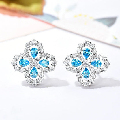 [Charm Aries Jewelry]LOOP EARRINGS FULL MOTIF DIAMOND 16MM