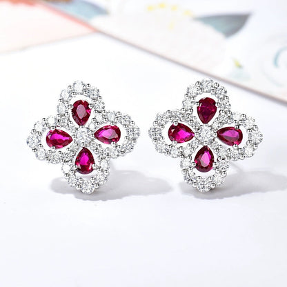 [Charm Aries Jewelry]LOOP EARRINGS FULL MOTIF DIAMOND 16MM
