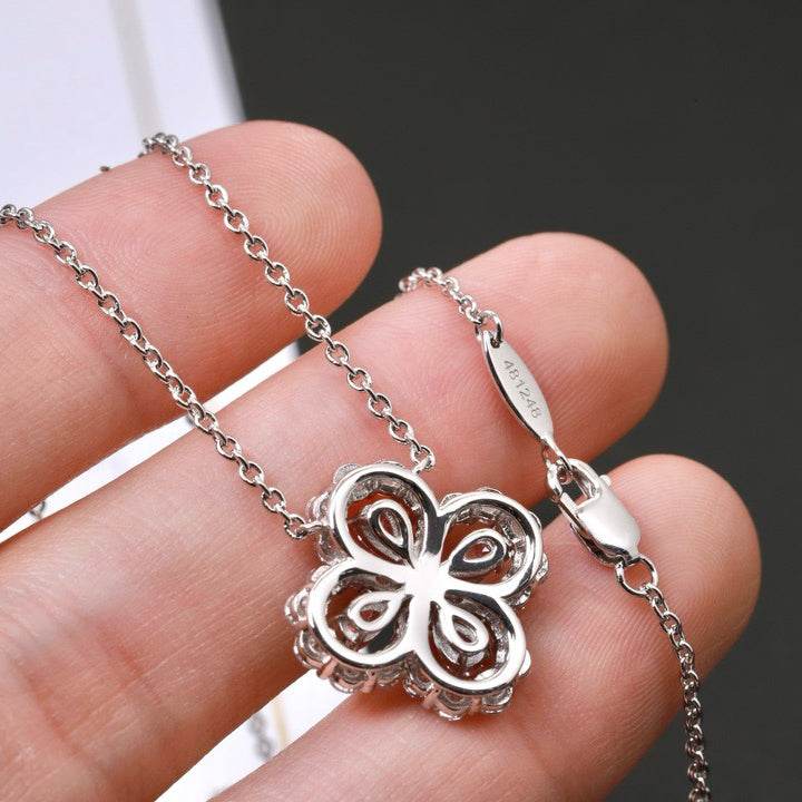 [Charm Aries Jewelry]LOOP NECKLACE FULL MOTIF DIAMOND 16MM MULTIPLE COLORS