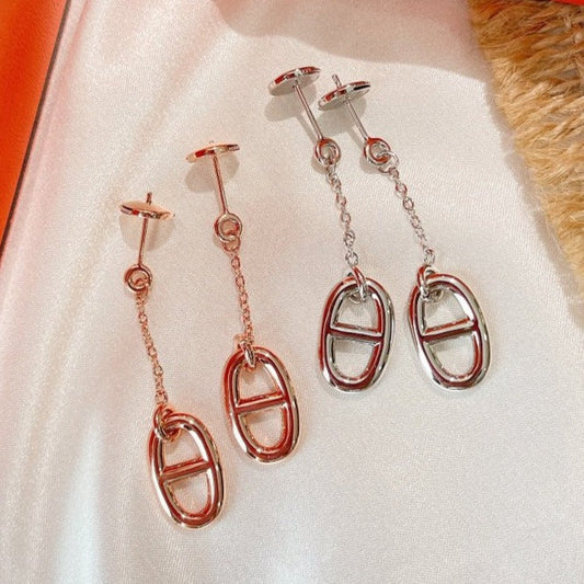 [Charm Aries Jewelry]CHAINE TASSEL EARRINGS