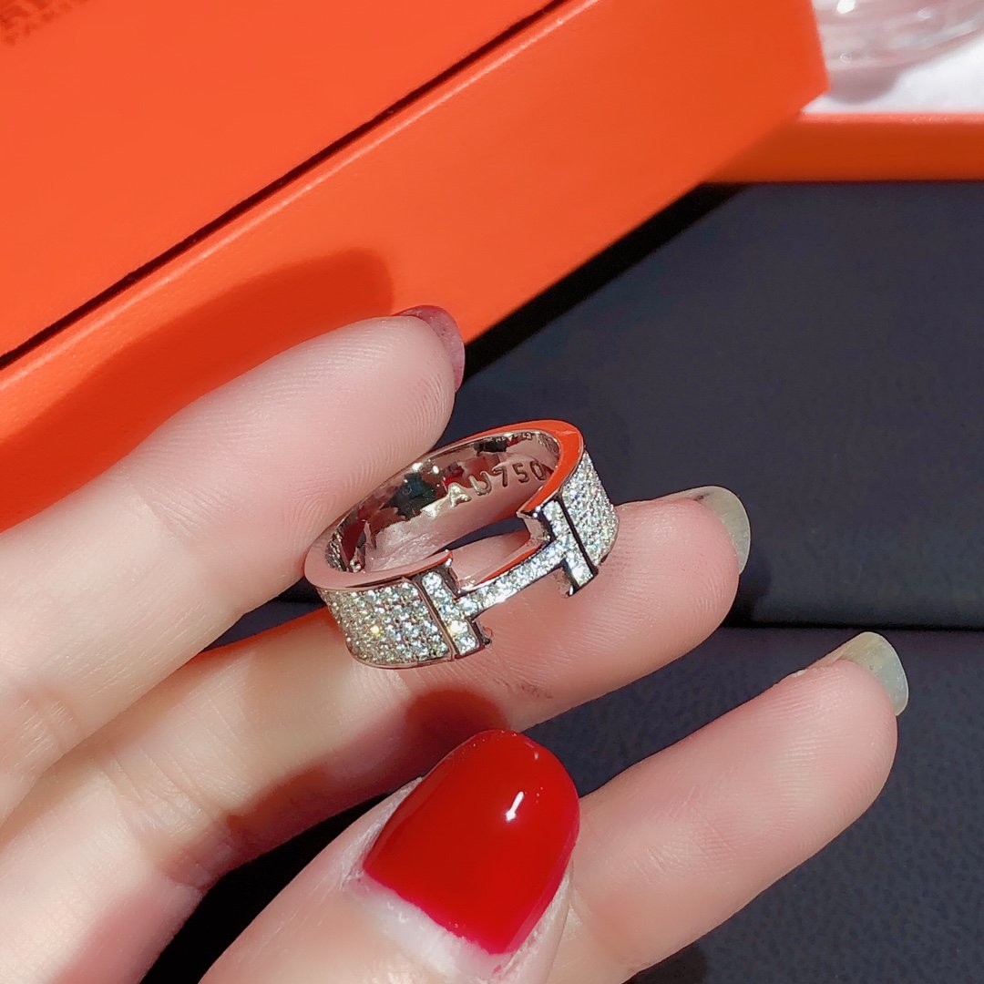 [Charm Aries Jewelry]H RING FULL DIAMOND