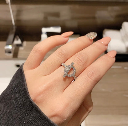 [Charm Aries Jewelry]ECHAPPEE RING SILVER DIAMOND