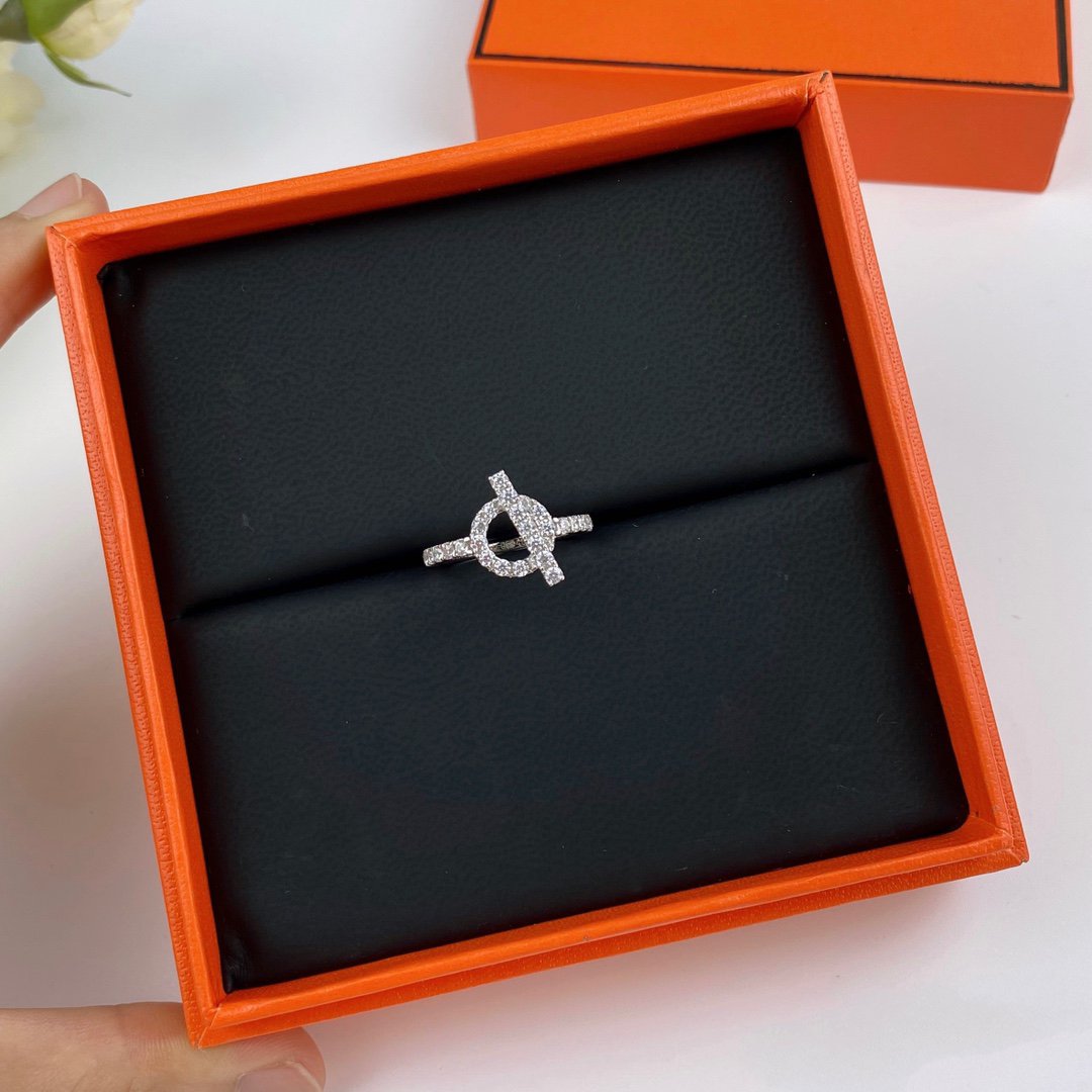 [Charm Aries Jewelry]ECHAPPEE RING SILVER DIAMOND
