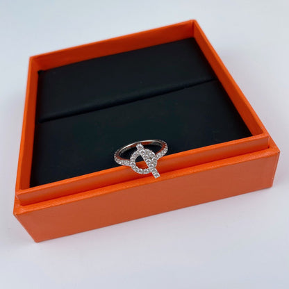 [Charm Aries Jewelry]ECHAPPEE RING SILVER DIAMOND