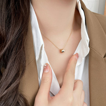 [Charm Aries Jewelry]BEE MINI PEDANT DIAMOND NECKLACE
