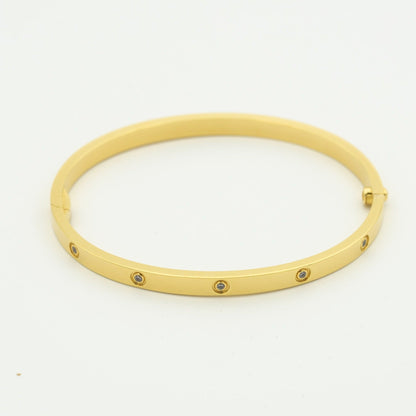[Charm Aries Jewelry]LOVE BRACELET 3.65MM 10 DIAMONDS