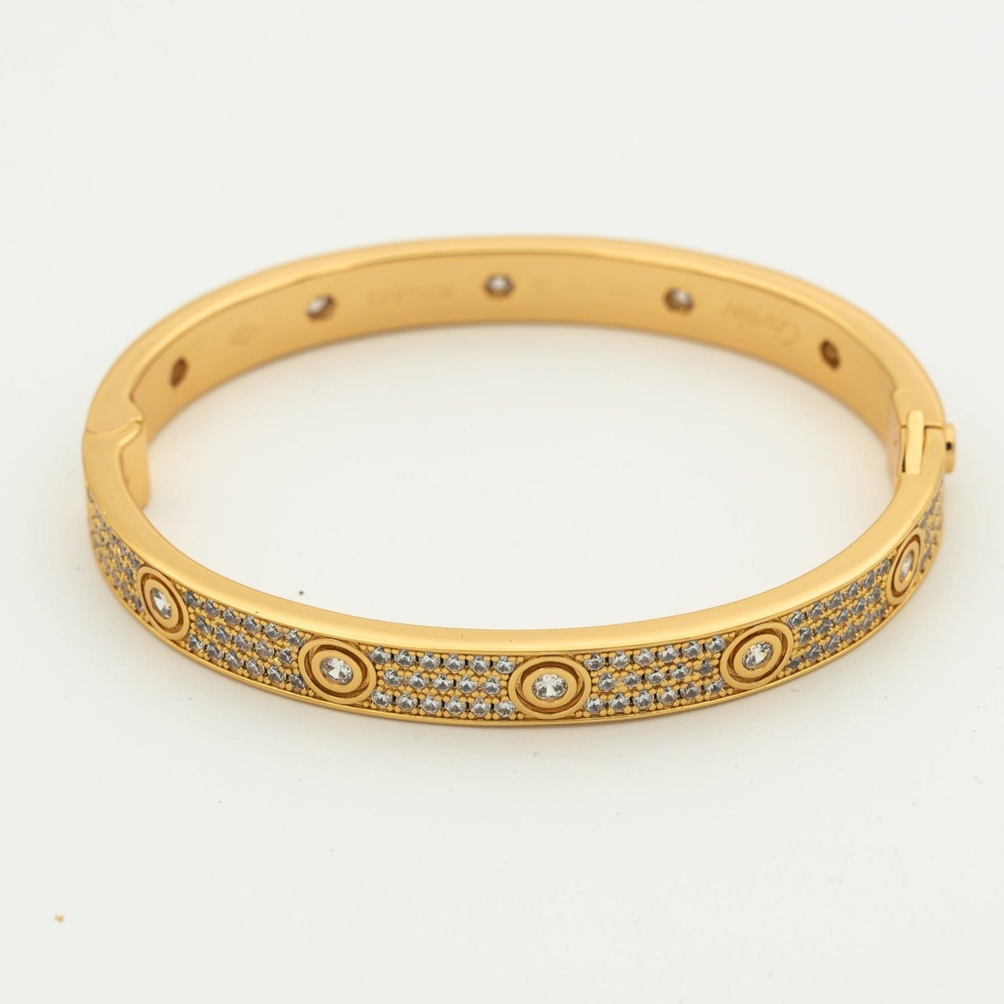 [Charm Aries Jewelry]LOVE BRACELET 6.1MM DIAMOND-PAVED 10 BIG DIAMONDS
