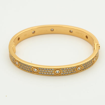 [Charm Aries Jewelry]LOVE BRACELET 6.1MM DIAMOND-PAVED 10 BIG DIAMONDS
