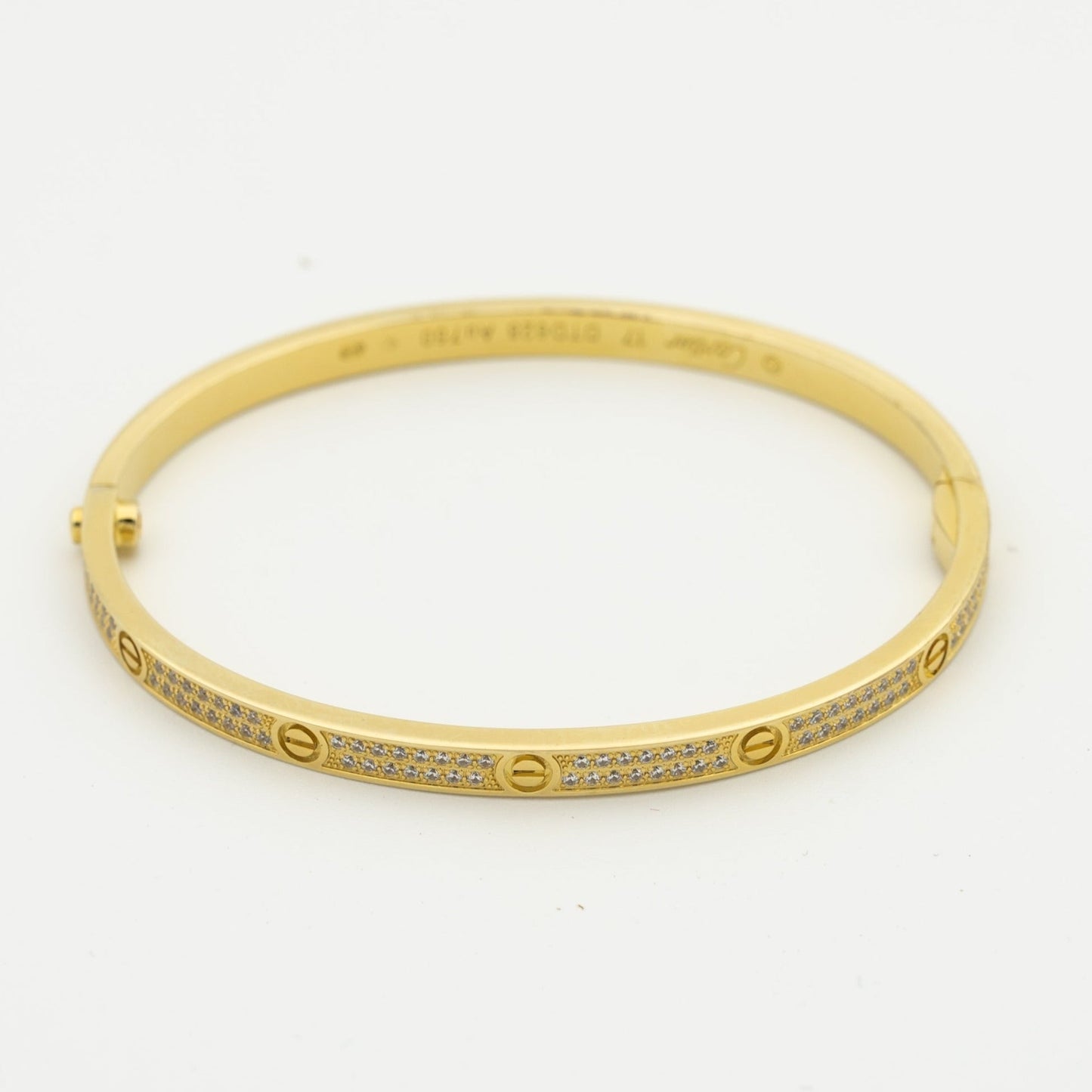 [Charm Aries Jewelry]LOVE BRACELET 3.65MM DIAMOND-PAVED