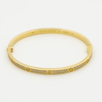 [Charm Aries Jewelry]LOVE BRACELET 3.65MM DIAMOND-PAVED