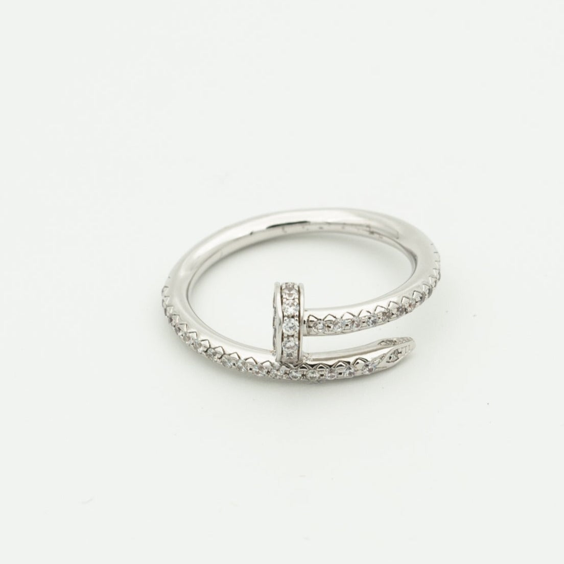 [Charm Aries Jewelry]JUSTE RING 1.8MM SILVER DIAMONDS