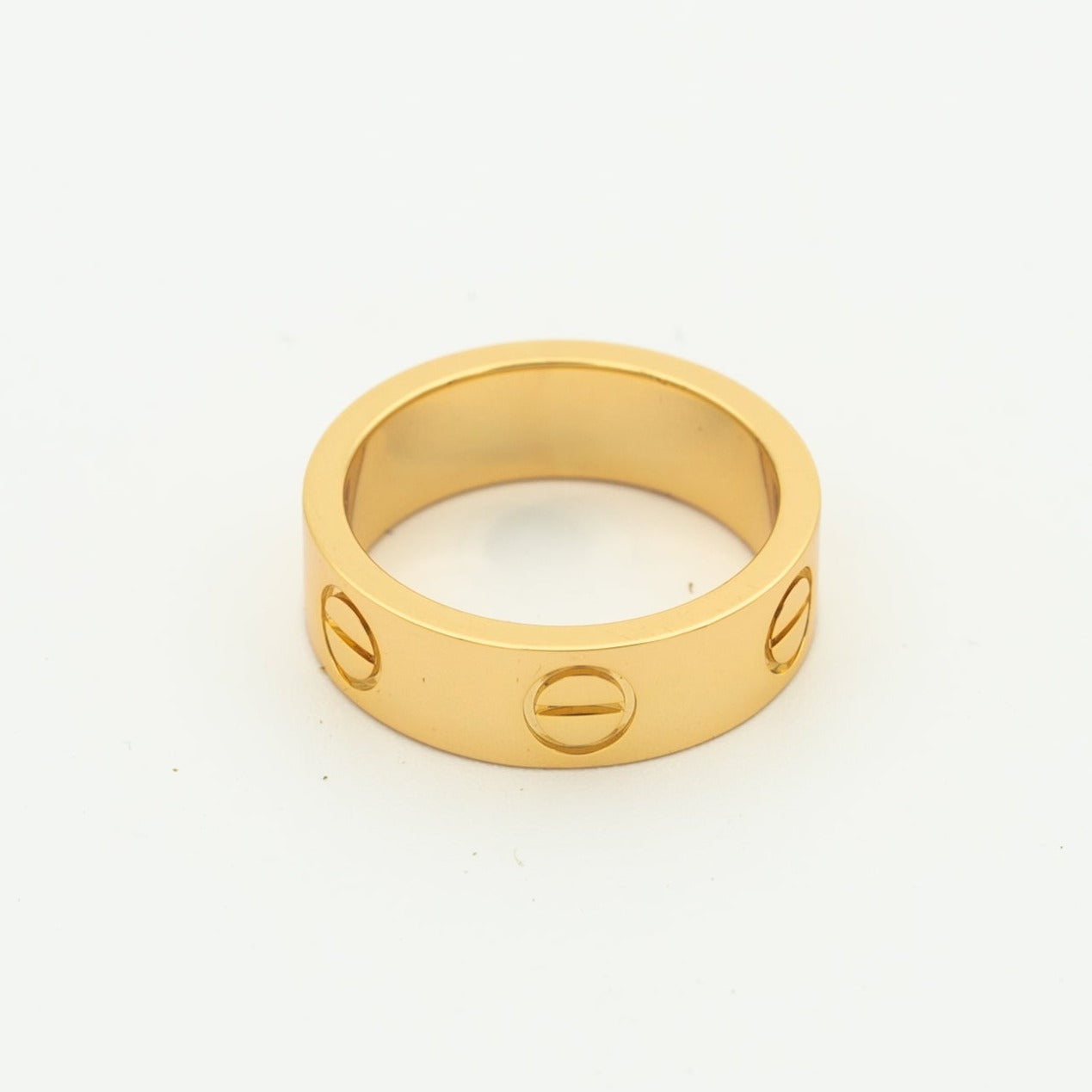 [Charm Aries Jewelry]LOVE RING 5.5MM NO DIAMOND