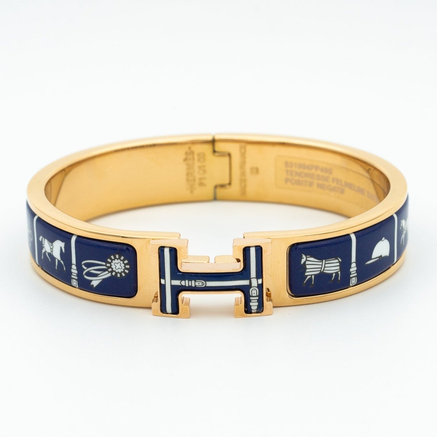 [Charm Aries Jewelry]H BRACELET BLUE CERAMIC