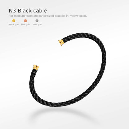 [Charm Aries Jewelry]FORCE SERIES BRACELET CABLES 50 CHOICES (DIY SELECTION)