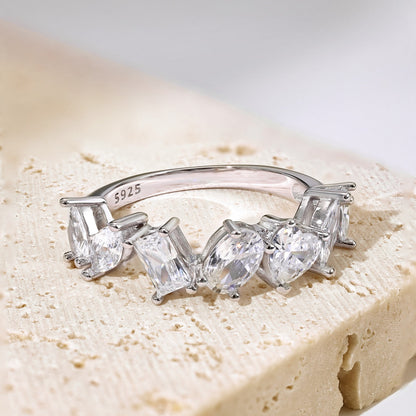 [Charm Aries Jewelry]Delicate Multi Cut Ring