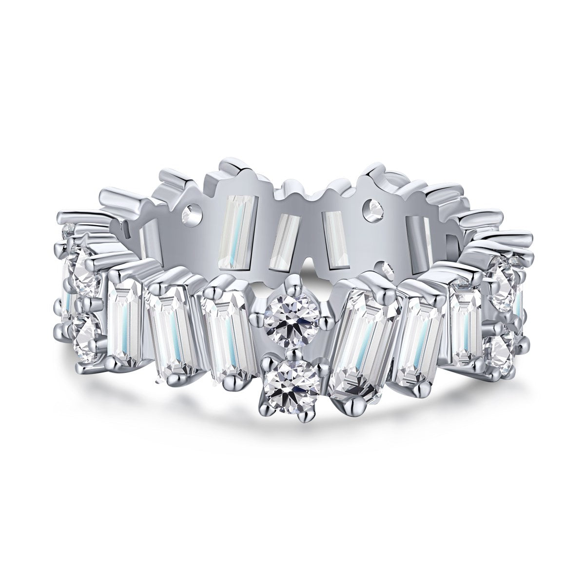 [Charm Aries Jewelry]Delicate Multi Shape Tennis Ring