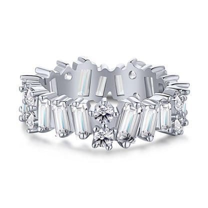 [Charm Aries Jewelry]Delicate Multi Shape Tennis Ring