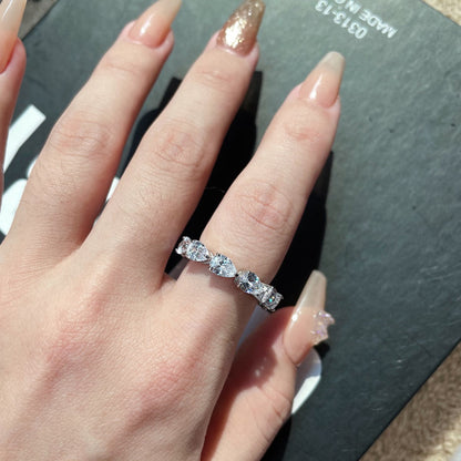 [Charm Aries Jewelry]Exquisite Pear Cut Tennis Ring