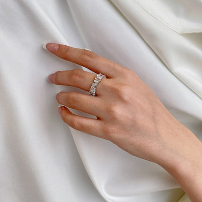 [Charm Aries Jewelry]Delicate Multi Shape Tennis Ring