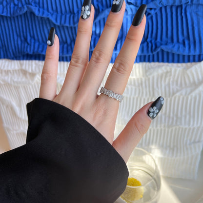 [Charm Aries Jewelry]Delicate Multi Shape Tennis Ring