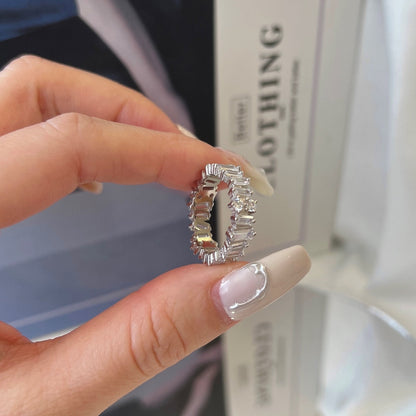 [Charm Aries Jewelry]Delicate Multi Shape Tennis Ring