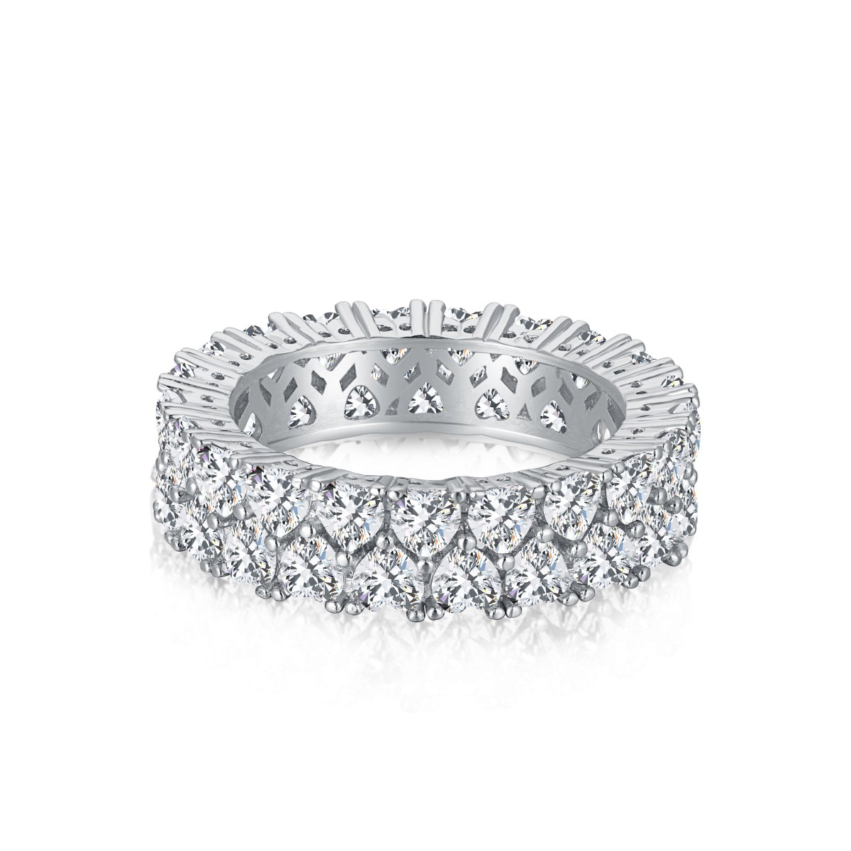 [Charm Aries Jewelry]Sparkling Full Heart Ring