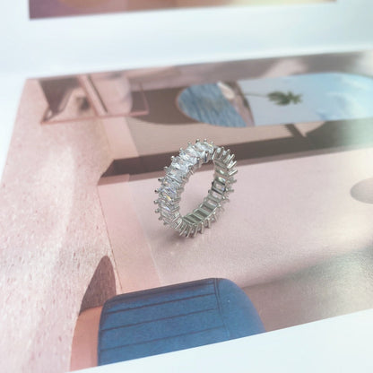 [Charm Aries Jewelry]Unique Colorful Radiant Cut RIng