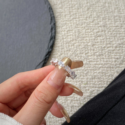 [Charm Aries Jewelry]Exquisite Pear Cut Tennis Ring