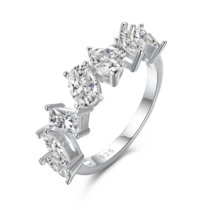 [Charm Aries Jewelry]Delicate Multi Cut Ring