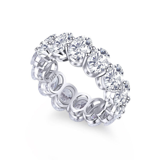 [Charm Aries Jewelry]Dainty Elongated Cushion Cut Tennis Ring