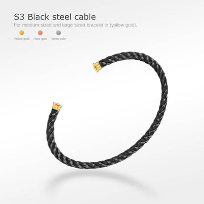 [Charm Aries Jewelry]FORCE SERIES BRACELET CABLES 50 CHOICES (DIY SELECTION)