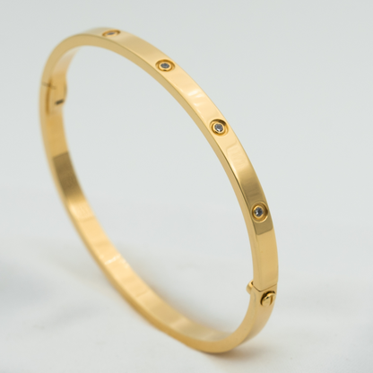 [Charm Aries Jewelry]LOVE BRACELET 3.65MM 10 DIAMONDS