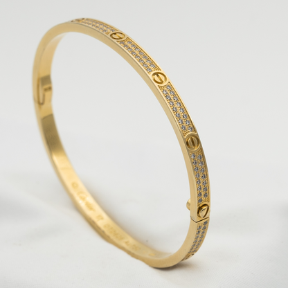 [Charm Aries Jewelry]LOVE BRACELET 3.65MM DIAMOND-PAVED