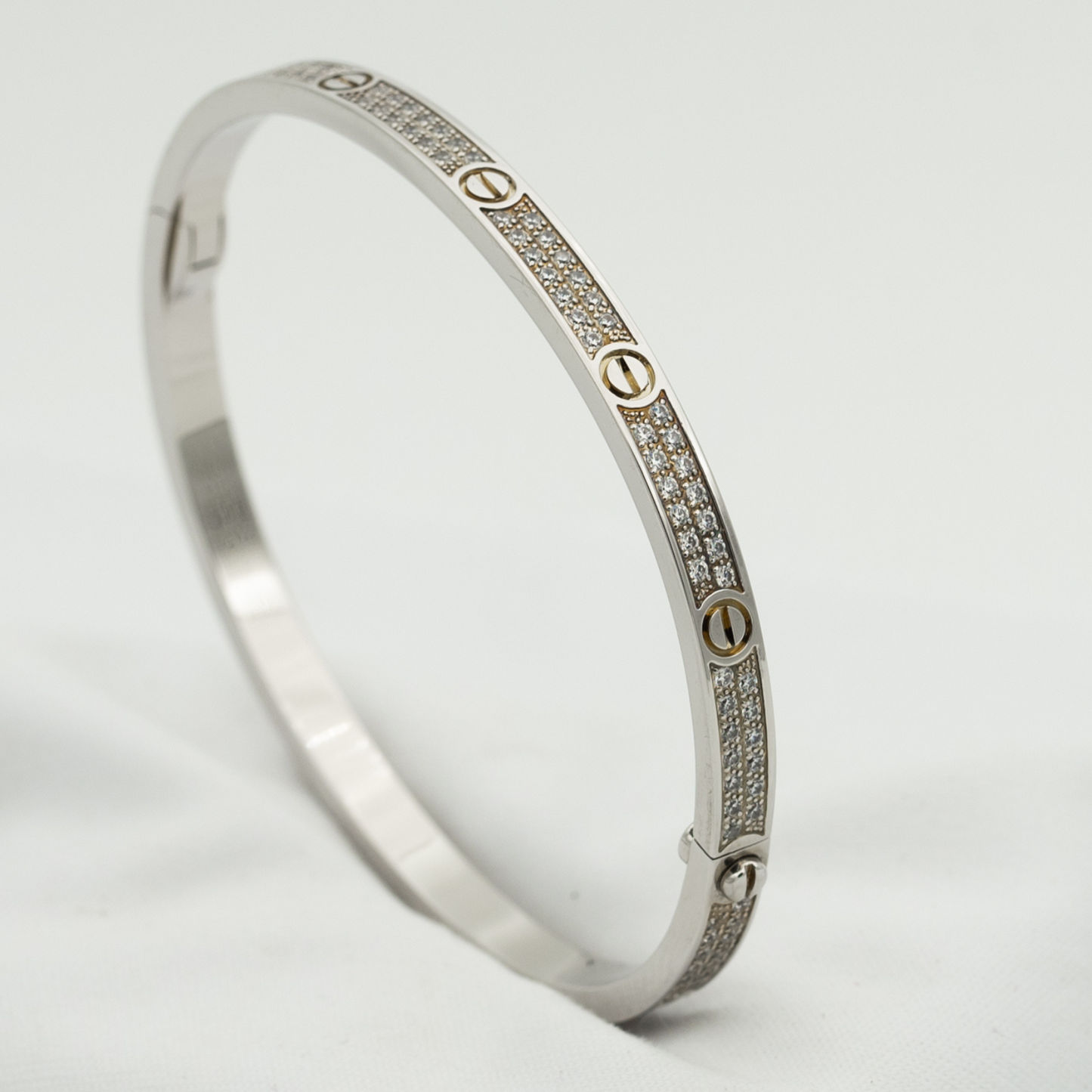 [Charm Aries Jewelry]LOVE BRACELET 3.65MM DIAMOND-PAVED