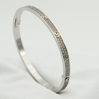 [Charm Aries Jewelry]LOVE BRACELET 3.65MM DIAMOND-PAVED