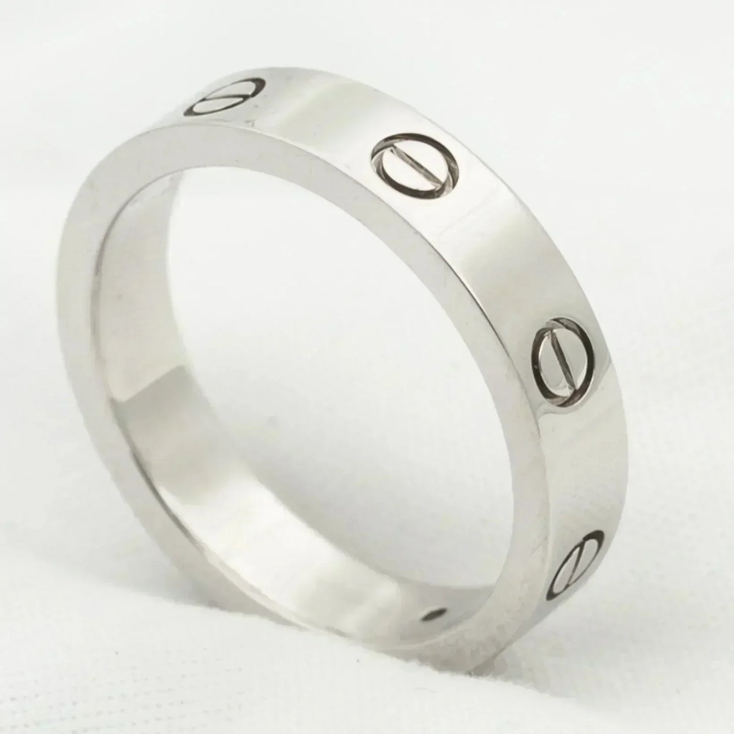 [Charm Aries Jewelry]LOVE RING 4MM 1 DIAMOND SILVER