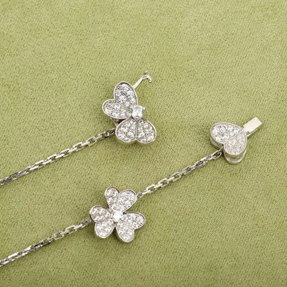 [Charm Aries Jewelry]FRIVOLE SILVER 9 FLOWERS NECKLACE