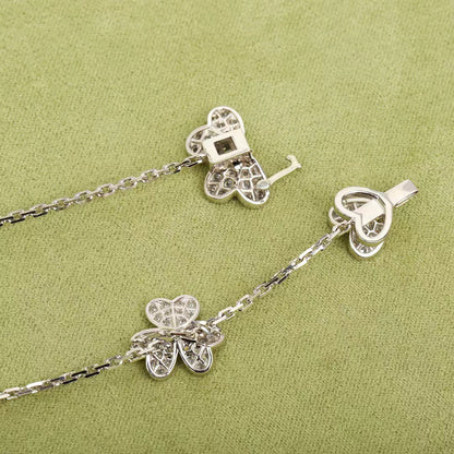 [Charm Aries Jewelry]FRIVOLE SILVER 9 FLOWERS NECKLACE
