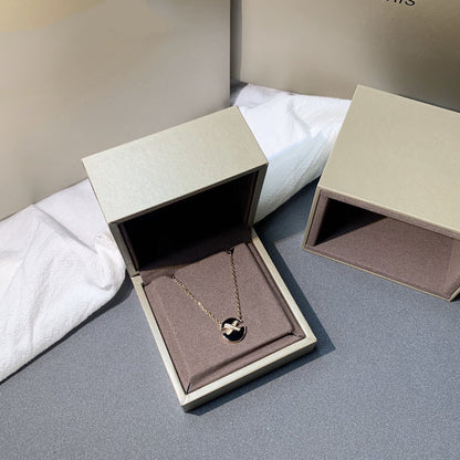 [Charm Aries Jewelry]JEUX DE PINK GOLD DIAMOND NECKLACE